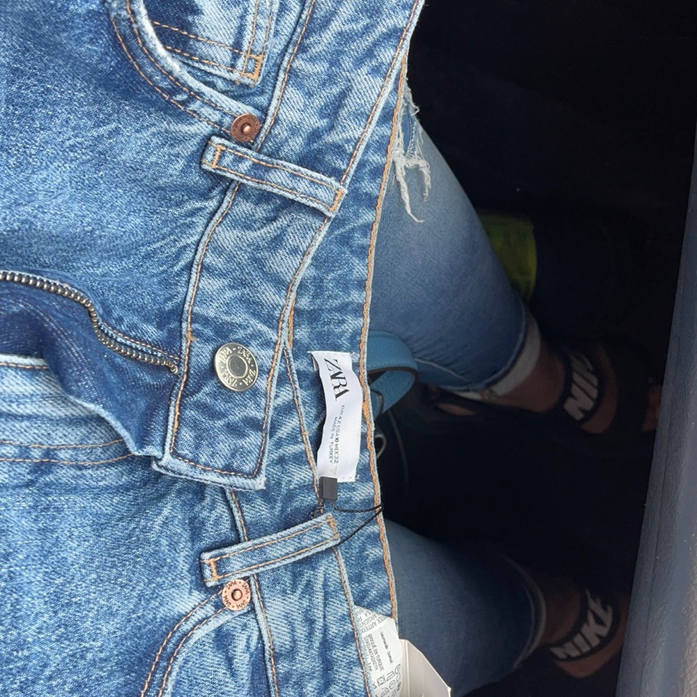 Zara High rise wide leg jeans